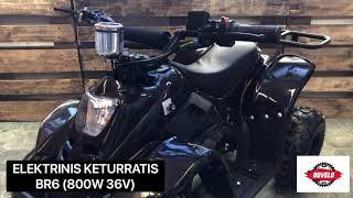 ELEKTRINIS KETURRATIS BR6 800W 36V [upl. by Refannej367]