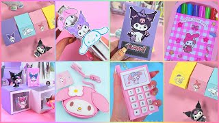 DIY SANRIO SCHOOL SUPPLIES IDEAS  CUTE STATIONERY CRAFTS [upl. by Ahsienar678]