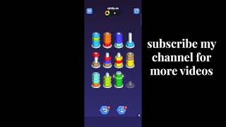 Nut SortColor Puzzle Game Level 44 Walkthrough ✅ [upl. by Romelle]