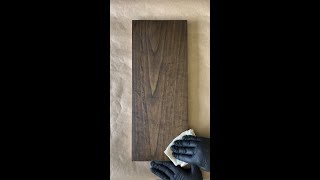 Using an Oil Plus 2C quotDark Oakquot to finish an ash board treated with PreAging quotAuthentic 1quot [upl. by Aztiray]