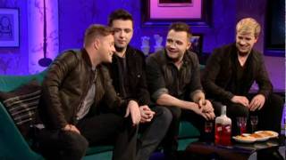 Westlife funny interview on Alan Carr Chatty Man 6th November 2011 [upl. by Ennairda]