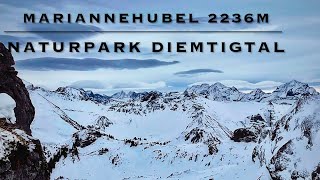 Mariannehubel GrimmialpSwitzerland Winter  This is HikingSchneeschuhe Tour  WandernNatur Pur [upl. by Tamberg]