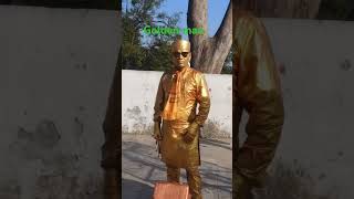 Golden man at Pashupatinath [upl. by Ayala]