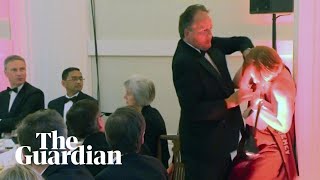 Conservative MP Mark Field grabs climate protester by the neck [upl. by Orazio67]