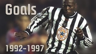 Faustino Asprilla ► ● 19921997 goals and skills  NEW CASTLE UNITED [upl. by Lettig692]