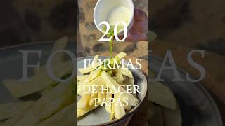 3T  20 formas de hacer papas 1 PAPAS FRITAS AL AJILLO shorts [upl. by Aehtna]