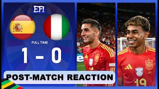 CALAFIORI OWN GOAL⚽ GIVES SPAIN ALL 3 POINTS  Spain VS Italy UEFA Euro 2024 PostMatch Reaction [upl. by Aita688]