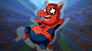 Minecraft HOMEM ARANHA ou quase  BUILD BATTLE [upl. by Mosby]