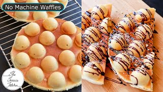 Waffle Recipe No Machine amp Sandwich Maker1st Time On YouTube with this UtensilThe Terrace Kitchen [upl. by Pietje]