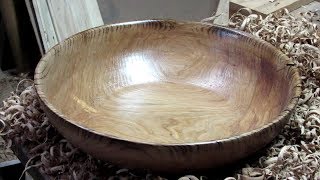 134 Woodturning a 15 inch Elm Bowl [upl. by Fraze]