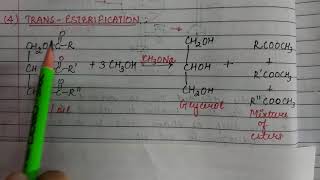 8 Chemical Properties3Hydrogenolysis 4Transesterification FatsOilsampDetergents BScIIOrganic [upl. by Anwat]