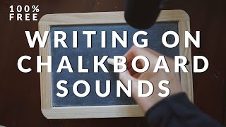 Chalk Writing on Chalkboard Sound Effect  Free Foley Sounds [upl. by Spindell]