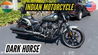 Indian Chief Dark Horse 2023 Review  Specs  Short Ride in the USA [upl. by Atiugal400]