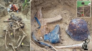 Bloody WWII Brandenburg battle are discovered still wearing their boots and helmets [upl. by Zedecrem]