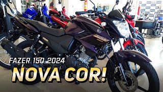 Agora ela veio ROXA Veja a Nova Fazer 150 2024 💜 [upl. by Carhart]