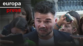 Rufián quotEstamos más cerca que ayer de una moción de censura de Feijóoquot [upl. by Eedissac]