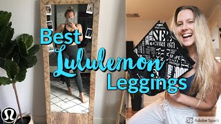 TOP FIVE BEST LULULEMON LEGGINGS [upl. by Glaab]