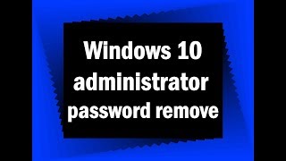 How to remove administrator password in windows 10  Bangla tutorial [upl. by Silvestro]