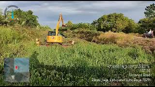 normalisasi kanal sungai dengan amphibious excavator swamp ULTRATREX  CAT  081241346651 [upl. by Piefer462]