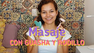 Masaje con gua sha y rodillo [upl. by Hylan]