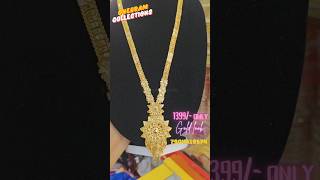 😍one gram gold look long Haram set best price in the market whatsapp 7904519574 longharam onegram [upl. by Paulina]