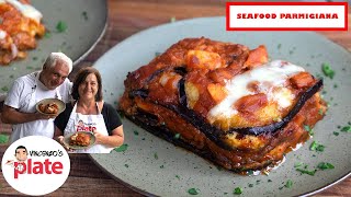 How to Make EGGPLANT PARMIGIANA with Seafood Like My Mum amp Dad [upl. by Erickson]