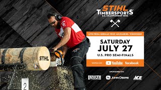 STIHL TIMBERSPORTS® 2024 US PRO SEMIFINALS POOL B​ [upl. by Nnylhsa]