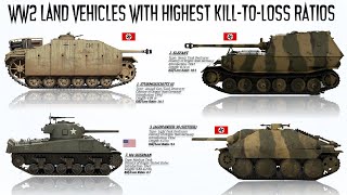 The 7 WWII Land Vehicles with Highest KilltoLoss Ratios [upl. by Aurel]