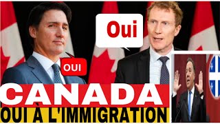 TOUT LE CANADA 🇨🇦 DIT OUI À L’IMMIGRATION NE MANQUEZ PAS CETTE VIDÉOÉCOUTEZ LES EXPLICATIONS [upl. by Aratehs]