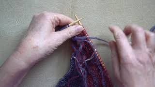 Shetland Half Hap Shawl Starting The Edging [upl. by Birck]