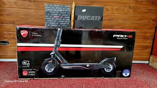 Ducati PRO 3 III Electric Scooter Ducati Helmet Ducati Gloves Ducati Kid Helmet Ducati Phone App [upl. by Azerila]