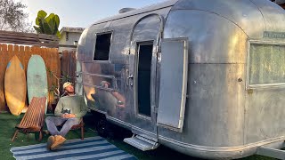 1964 Airstream Globetrotter  Custom Renovation Tour Video FOR SALE [upl. by Lyrret583]