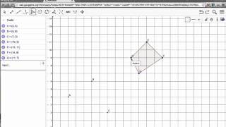 Indsæt koordinater og tegn figurer med GeoGebra i koordinatsystem [upl. by Greg441]