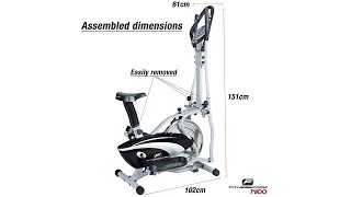 Fitnessform® P1100 Cross Trainer 2in1 Fitness Elliptical Exercise Bike New Model [upl. by Langelo323]