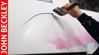 Abstract Painting demonstration in Acrylics with masking tape  Abaris [upl. by Ettelohcin]