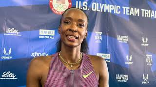 Dalilah Muhammad Breaks Down the Depth of the Womens 400mH After Her Last US Olympic Trials [upl. by Edgerton]