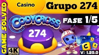 CodyCross  Crucigramas  Casino  Grupo 274  Fase 15 [upl. by Aikram]