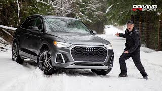 2021 Audi Q5 55 e Quattro Reviewed  OffRoad and Snow [upl. by Aicenert]