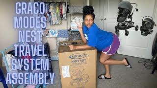 Graco Modes Nest 3 in 1 Travel System Unboxing amp Assembly [upl. by Hpseoj813]