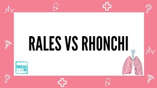 Rales vs Rhonchi and Mnemonics  Explained  Lecture  Respiratory system  Lungs  Medi Trix [upl. by Selrahcnhoj]