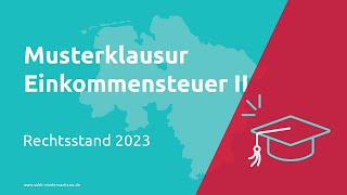 Einkommensteuer II  2024 Prüfungsvorbereitung Steuerfachangestellte [upl. by Annahsat488]