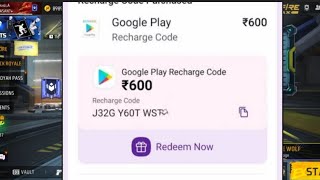 Free fire redeem code ₹600 [upl. by Cathlene]