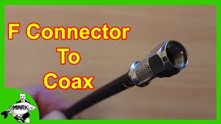 How to fit a F Connector to Coaxial Cable for Satellite Sky TV and Aerial Connections [upl. by Tamqrah]