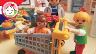 Playmobil filmpje Nederlands  Boodschappen doen met familie Huizer [upl. by Ailasor]