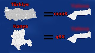 Türkiyenin Yüzölçümü En Küçük 10 İli [upl. by Esineg]