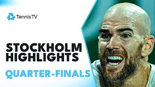 Monfils Faces Mannarino Griekspoor amp Djere Feature  Stockholm 2023 QuarterFinal Highlights [upl. by Miguelita]