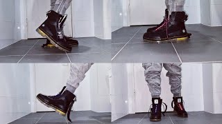 Dr Martens Air Wair Combs Tech Atmos Black On Feet [upl. by Yehudi]