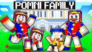 Adopted By POMNI FAMILY In Minecraft [upl. by Rabma227]