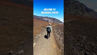 Welcome to Haleakala Crater the land of lava solitude and epeic golden hour reels haleakala [upl. by Seravart]