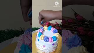 Vanilla Cake Decoration ideas shorts vanillacake viralshorts [upl. by Adnot358]